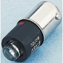Marl Green Indicator Lamp Single Chip, BA9 Base, 4.9 mm Diameter, 48 V AC/DC, 23000mcd, 100000h Life 255-532-64-38