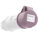 MENNEKES Industrial Power Connector, Rated 16A, 25V, IP44 Purple Cable Mount 3-Pole 