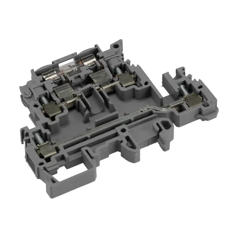 Entrelec M Series Fused DIN Rail Terminal Grey, 4mm² to 6mm², 2-Level Fused Screw Terminal Block 500V 6.3A 1SNA115646R2200