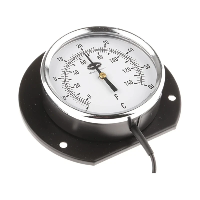 RS PRO Temperature Gauge Dial Thermometer Steel Case 100mm Dial Size -20°C to 60°C Accuracy Class 2 431-5586