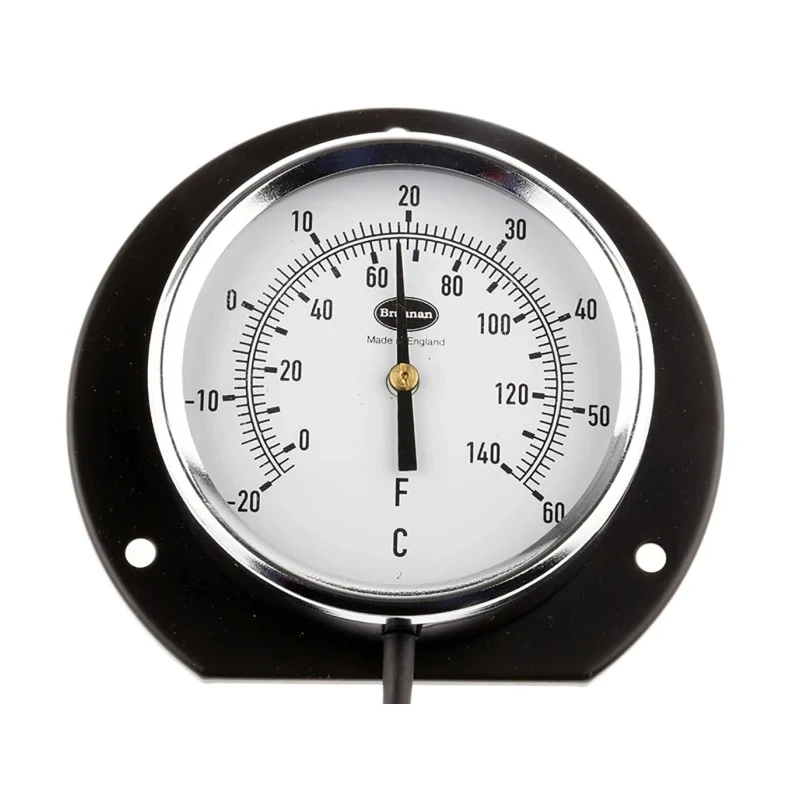 RS PRO Temperature Gauge Dial Thermometer Steel Case 100mm Dial Size -20°C to 60°C Accuracy Class 2 431-5586