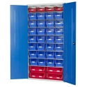 RS PRO Steel Floor Standing Storage Cabinet 2m Height 1.02m Width 430mm Depth 6 Shelves Lockable Wheeled 424-5421