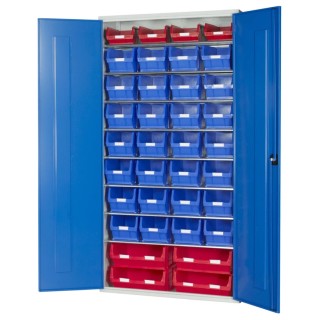 RS PRO Steel Floor Standing Storage Cabinet 2m Height 1.02m Width 430mm Depth 6 Shelves Lockable Wheeled 424-5421