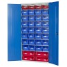 RS PRO Steel Floor Standing Storage Cabinet 2m Height 1.02m Width 430mm Depth 6 Shelves Lockable Wheeled 424-5421