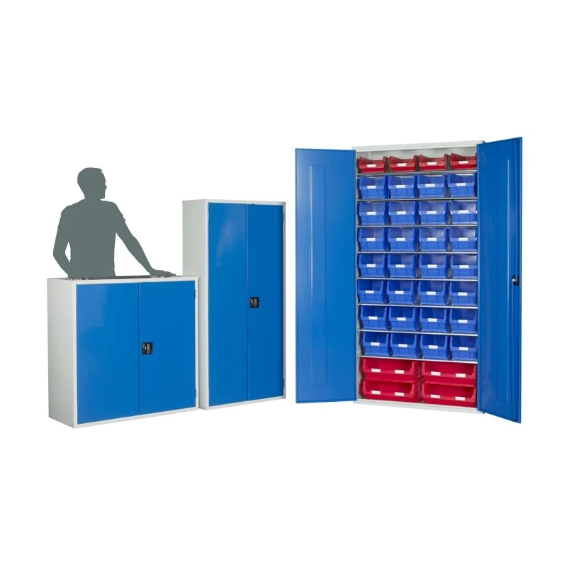 RS PRO Steel Floor Standing Storage Cabinet 2m Height 1.02m Width 430mm Depth 6 Shelves Lockable Wheeled 424-5421