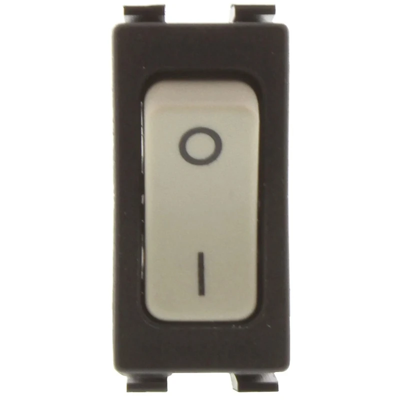 Arcolectric (Bulgin) Ltd DPST On-Off On-Off Rocker Switch Panel 10A 250V AC 30V DC Quick Connect Terminals C1250APAAD