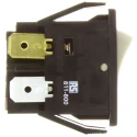 Arcolectric (Bulgin) Ltd DPST On-Off On-Off Rocker Switch Panel 10A 250V AC 30V DC Quick Connect Terminals C1250APAAD