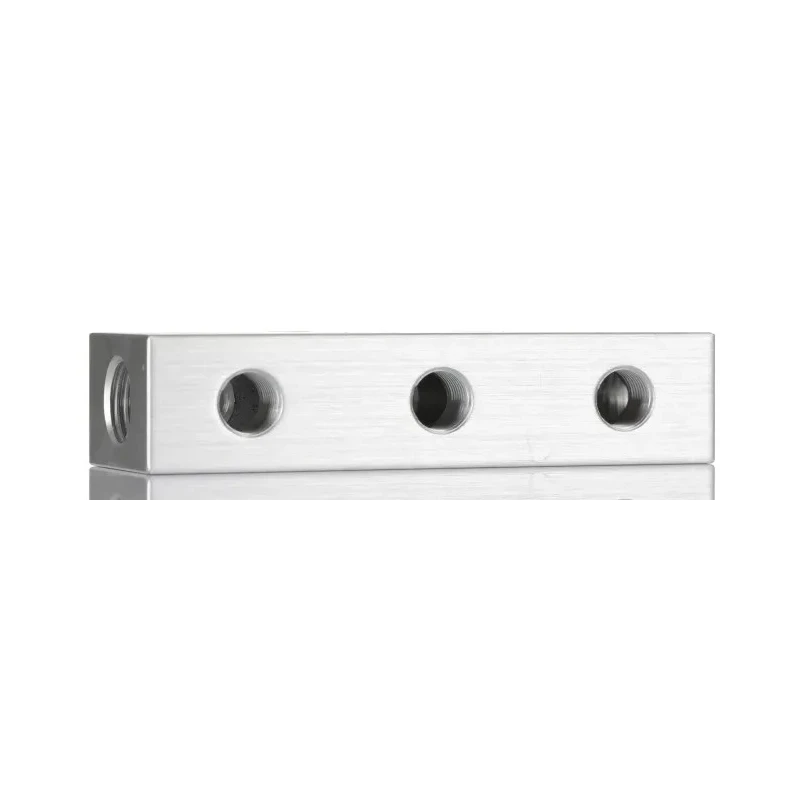 Legris 3313 Anodised Aluminium 6 Outlet Pneumatic Manifold 20 bar Maximum Pressure 3313 10 13 03
