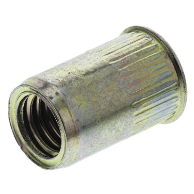 Böllhoff Plain Steel Threaded Insert M8 Flange Diameter 12mm Fixing Hole Diameter 11mm Depth 17.5mm 34367080230