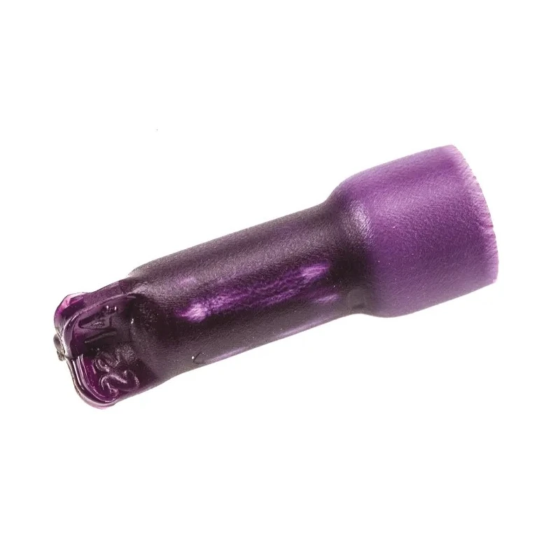 TE Connectivity Closed End Splice Connector, Insulated, Tin-Plated Copper, Purple, 14 AWG, 21.21mm Length, 4.75mm 36964