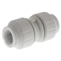 John Guest Plastic Pipe Fitting Straight Coupler Acetal Material 12 Bar Operating Pressure PEM0415W