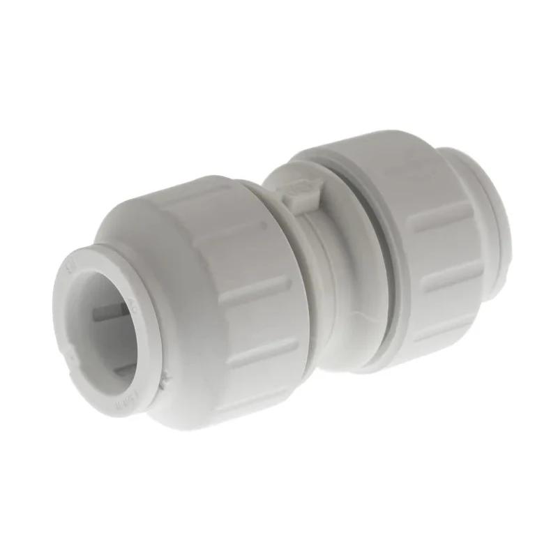 John Guest Plastic Pipe Fitting Straight Coupler Acetal Material 12 Bar Operating Pressure PEM0415W