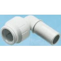 John Guest Plastic Pipe Fitting 90° Stem Elbow Acetal Material 12 bar Operating Pressure PEM221515W
