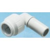 John Guest Plastic Pipe Fitting 90° Stem Elbow Acetal Material 12 bar Operating Pressure PEM221515W