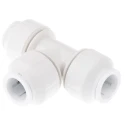 John Guest Plastic Pipe Fitting 90° Tee Acetal Material Maximum Operating Pressure 12 bar PEM0215W