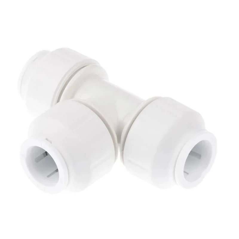 John Guest Plastic Pipe Fitting 90° Tee Acetal Material Maximum Operating Pressure 12 bar PEM0215W