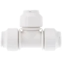 John Guest Plastic Pipe Fitting 90° Tee Acetal Material Maximum Operating Pressure 12 bar PEM0215W