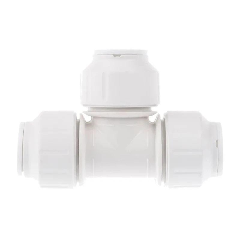 John Guest Plastic Pipe Fitting 90° Tee Acetal Material Maximum Operating Pressure 12 bar PEM0215W