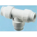 John Guest Plastic Pipe Fitting 90° Tee Acetal Material Maximum Operating Pressure 12 bar PEM0222W