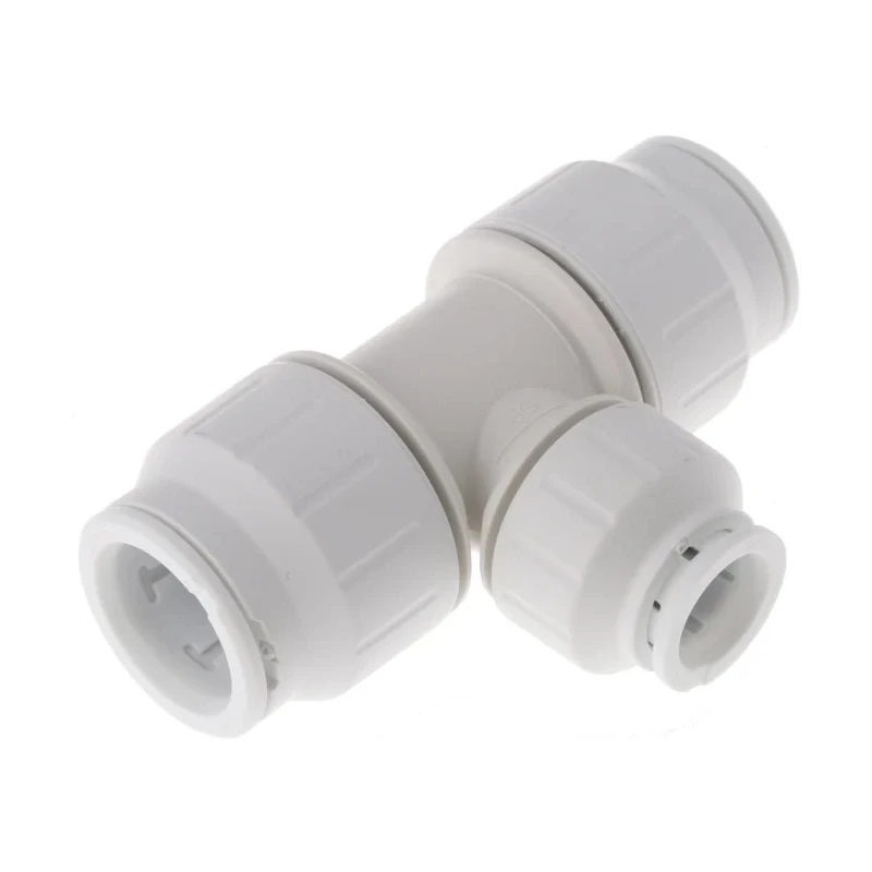 John Guest Plastic Pipe Fitting 90° Tee Acetal Material 12 bar Max Operating Pressure PEM3022AW