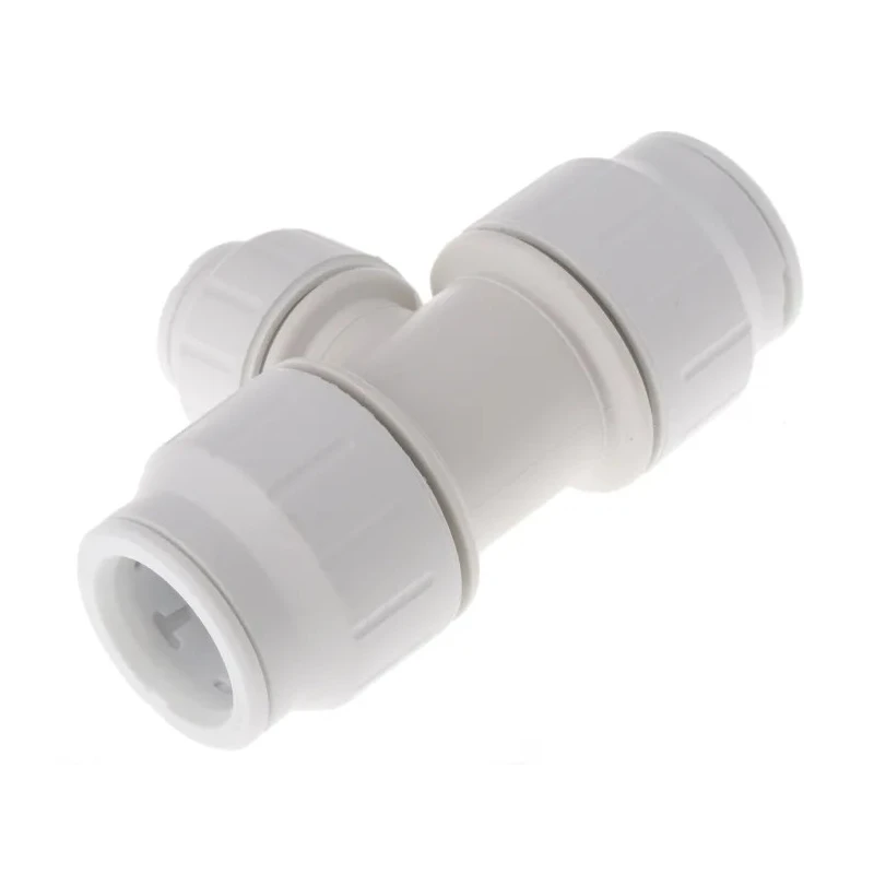 John Guest Plastic Pipe Fitting 90° Tee Acetal Material 12 bar Max Operating Pressure PEM3022AW