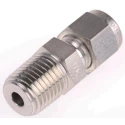 Parker Stainless Steel Pipe Fitting, Straight Elbow Coupler NPT Threaded 1/4 in 4MSC4N-316
