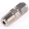 Parker Stainless Steel Pipe Fitting, Straight Elbow Coupler NPT Threaded 1/4 in 4MSC4N-316