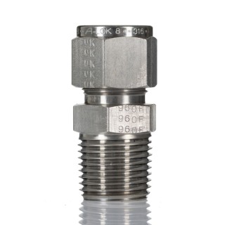 Parker Stainless Steel Pipe Fitting Straight Elbow Coupler NPT Threaded 1/2 in 8MSC8N-316
