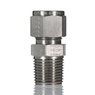 Parker Stainless Steel Pipe Fitting Straight Elbow Coupler NPT Threaded 1/2 in 8MSC8N-316