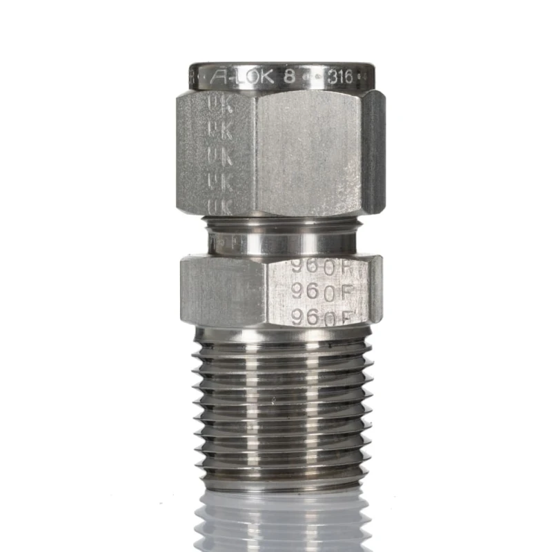 Parker Stainless Steel Pipe Fitting Straight Elbow Coupler NPT Threaded 1/2 in 8MSC8N-316