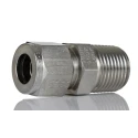 Parker Stainless Steel Pipe Fitting Straight Elbow Coupler NPT Threaded 1/2 in 8MSC8N-316