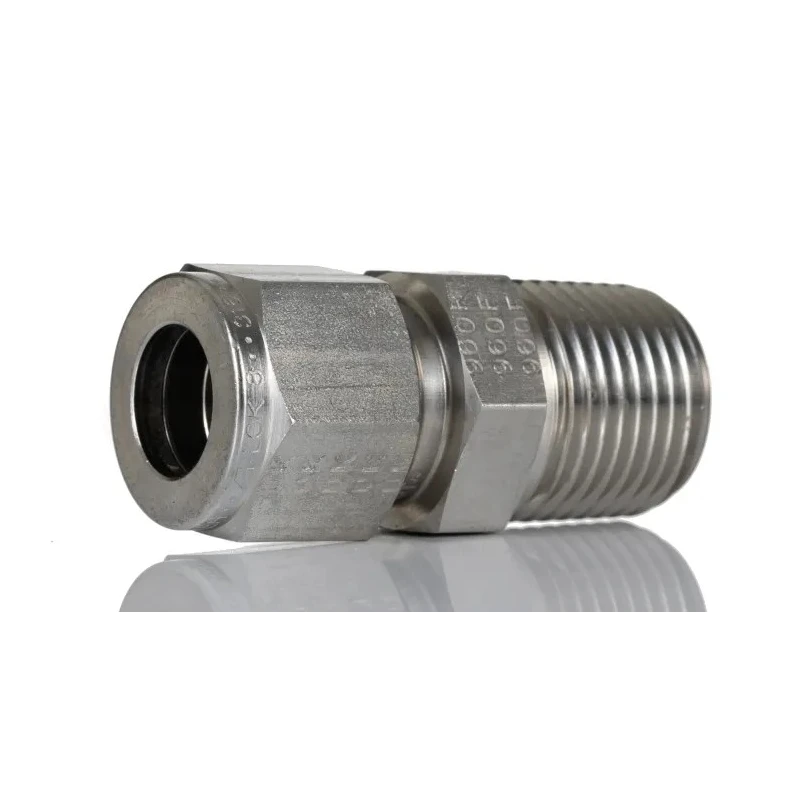 Parker Stainless Steel Pipe Fitting Straight Elbow Coupler NPT Threaded 1/2 in 8MSC8N-316