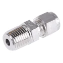 Parker Stainless Steel Pipe Fitting Straight Elbow Coupler Male NPT Threaded 1/4 in M6MSC1/4N-316
