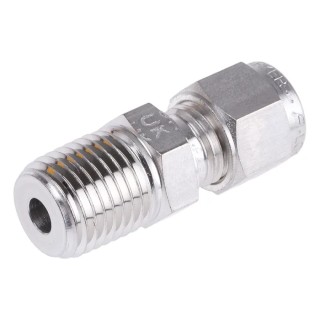 Parker Stainless Steel Pipe Fitting Straight Elbow Coupler Male NPT Threaded 1/4 in M6MSC1/4N-316