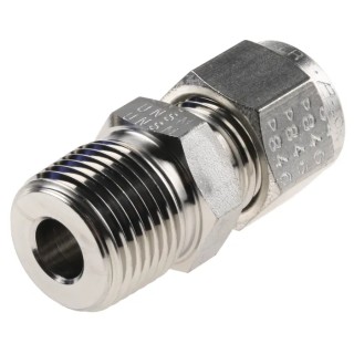Parker Stainless Steel Pipe Fitting Straight Coupler NPT Threaded 3/8 in 6MSC6N-316