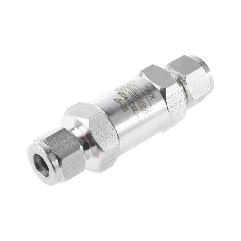 Parker Stainless Steel Check Valve, 414 bar Maximum Operating Pressure, 10 mm Outlet Port Size M10A-C6L-25-SS