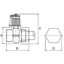 Stauff Steel Hydraulic Test Point 3/8" M/F + SMK 20 R 1/8 VC ASS Female/Male G 3/8" M/F + SMK 20 R 1/8 VC ASS