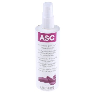 Electrolube 250ml Anti-Static Glass Cleaner Spray, Colourless, Non-Conductive, EN 61340-5-1 Compliant ASC250ML