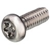 Yahata Neji Chrome Steel Pan Tamper Proof Security Screw, M5 x 15 mm M5X15