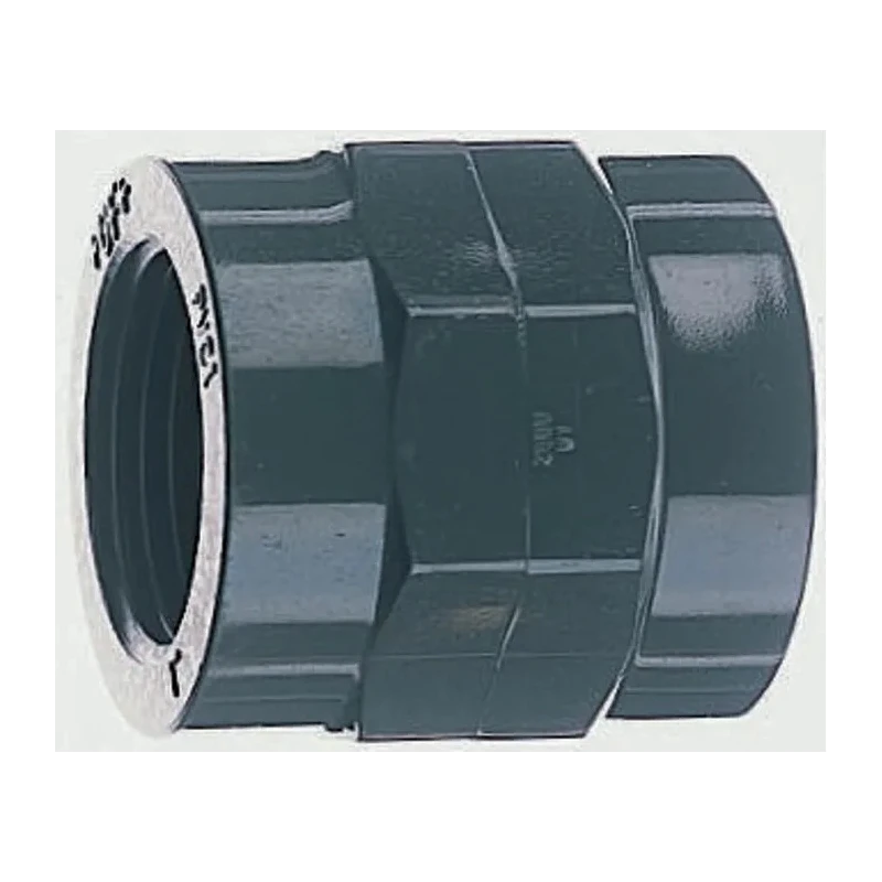 Georg Fischer Plastic Pipe Fitting Straight Socket 1/4 in Female to Female 27mm Length 721910604