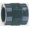 Georg Fischer Plastic Pipe Fitting, Straight 1-1/2 in Rp Female Female Socket 1-1/2 in 1-1/2 in 721910610