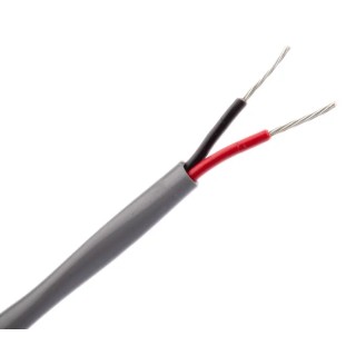 BELDEN Two-Core Unscreened Multicore Instrument Audio Cable, 28AWG, 304 m, Tin Copper, PVC Jacket, Silver 8205.01305