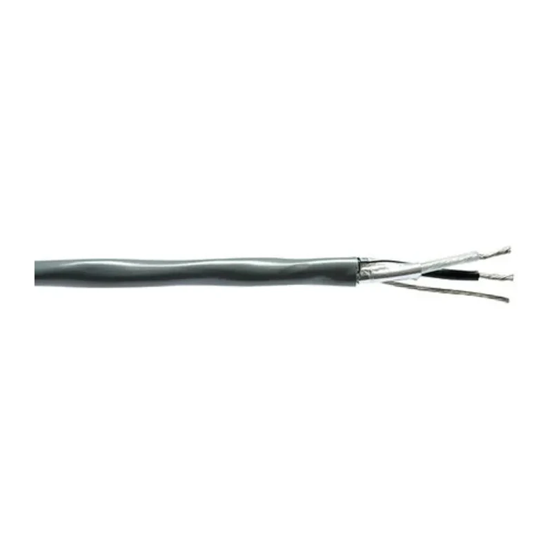 Belden Series 1 Screened Audio Cable, 1 Pair, 16 Strands Tin Copper Wire, 30AWG, 152m Length, Silver Jacket YE00421