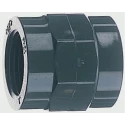 Georg Fischer Plastic Pipe Fitting Socket 2 in Rp Female Female Straight 57mm Length 721910611