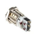 Kaba Key Switch, SPDT, 5A 2-Way Flat Key, Round Bezel, 30V DC / 250V AC, Model K640042-NI