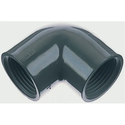 Georg Fischer Plastic Pipe Fitting 90° Threaded Female Elbow 1-1/2 in 1-1/2 in 721101610
