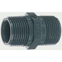 Georg Fischer Plastic Pipe Fitting Straight Threaded R Nipple 1 in 1 in 721911908