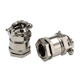 Lapp SKINDICHT Series 25 Cable Gland M20 Thread Size Nickel Plated Brass, Weatherproof Industrial Cable 52103320+52106830