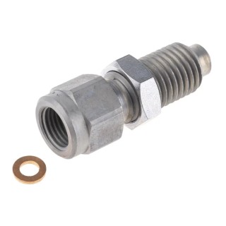 Stauff Steel Pressure Gauge Adapter G 1/4 to M16 Male SMA 20 R 1/4 V