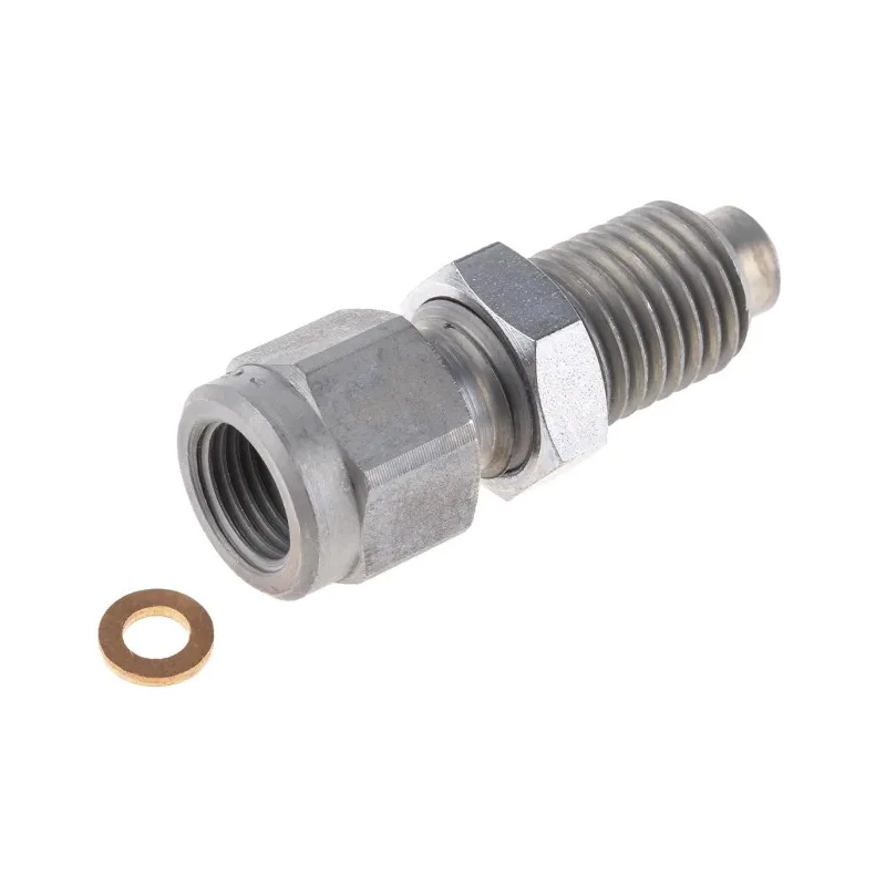 Stauff Steel Pressure Gauge Adapter G 1/4 to M16 Male SMA 20 R 1/4 V